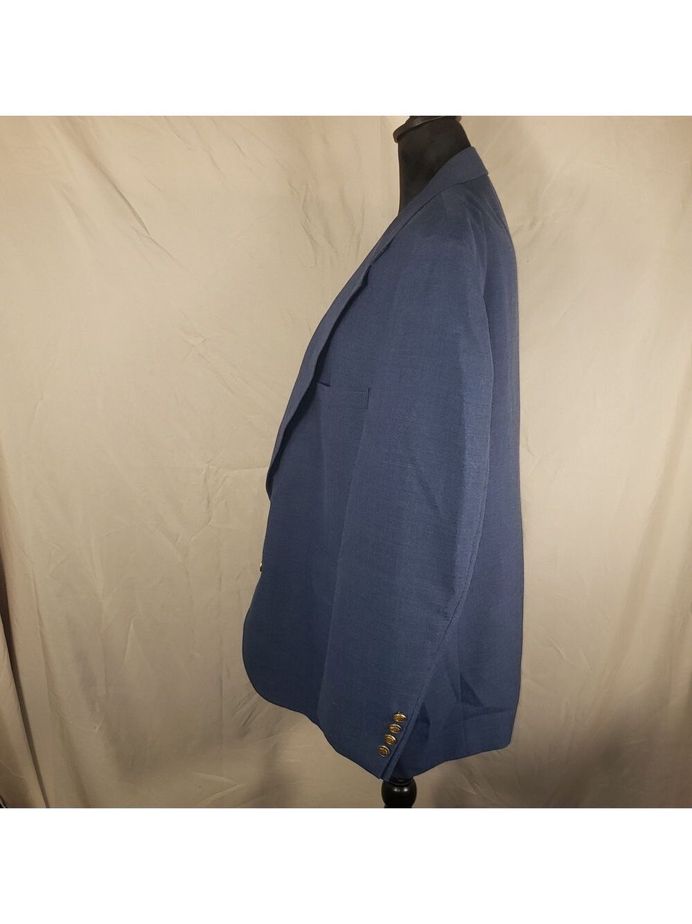 LaCrosse Royal Blue Blazer with Gold Accents - 44S - Picture 2 of 6